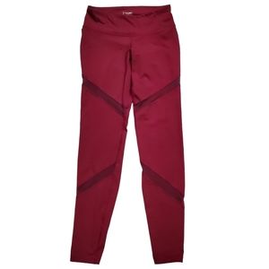 Old Navy Women's Burgundy Go Dry Active Mesh Pant Size Small